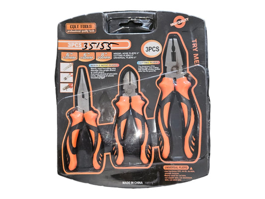 3Pcs Plier Set 6 Inch