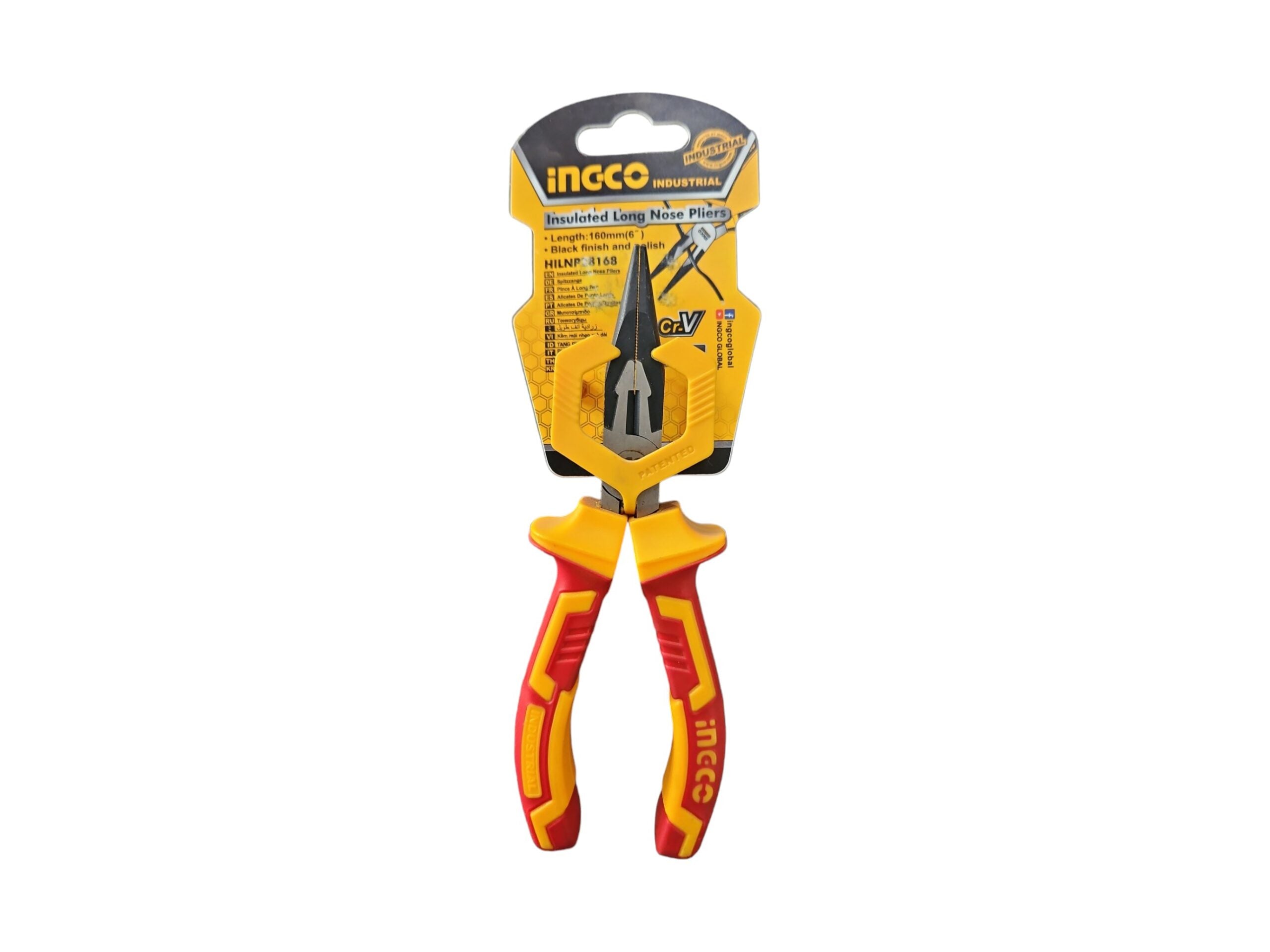 Insulated Long Nose Plier HILNP28168 (INGCO)