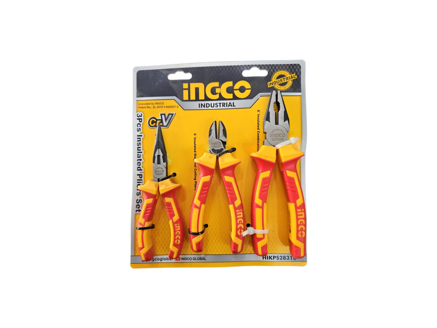 3PCS Insulated Plier Set HILNP28168 (INGCO)