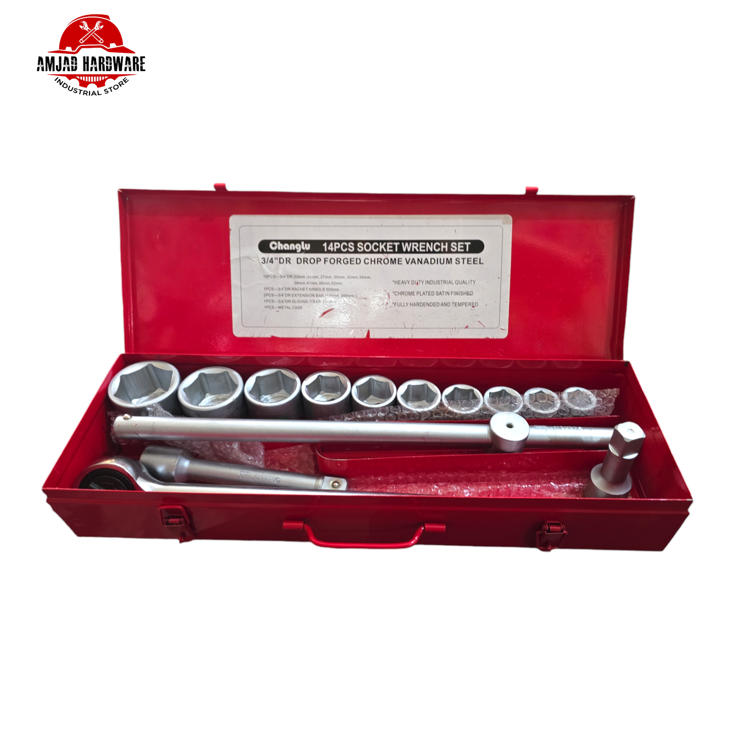 14PCS SOCKET SET 3/4"DR CL102814 (CHANGLU)