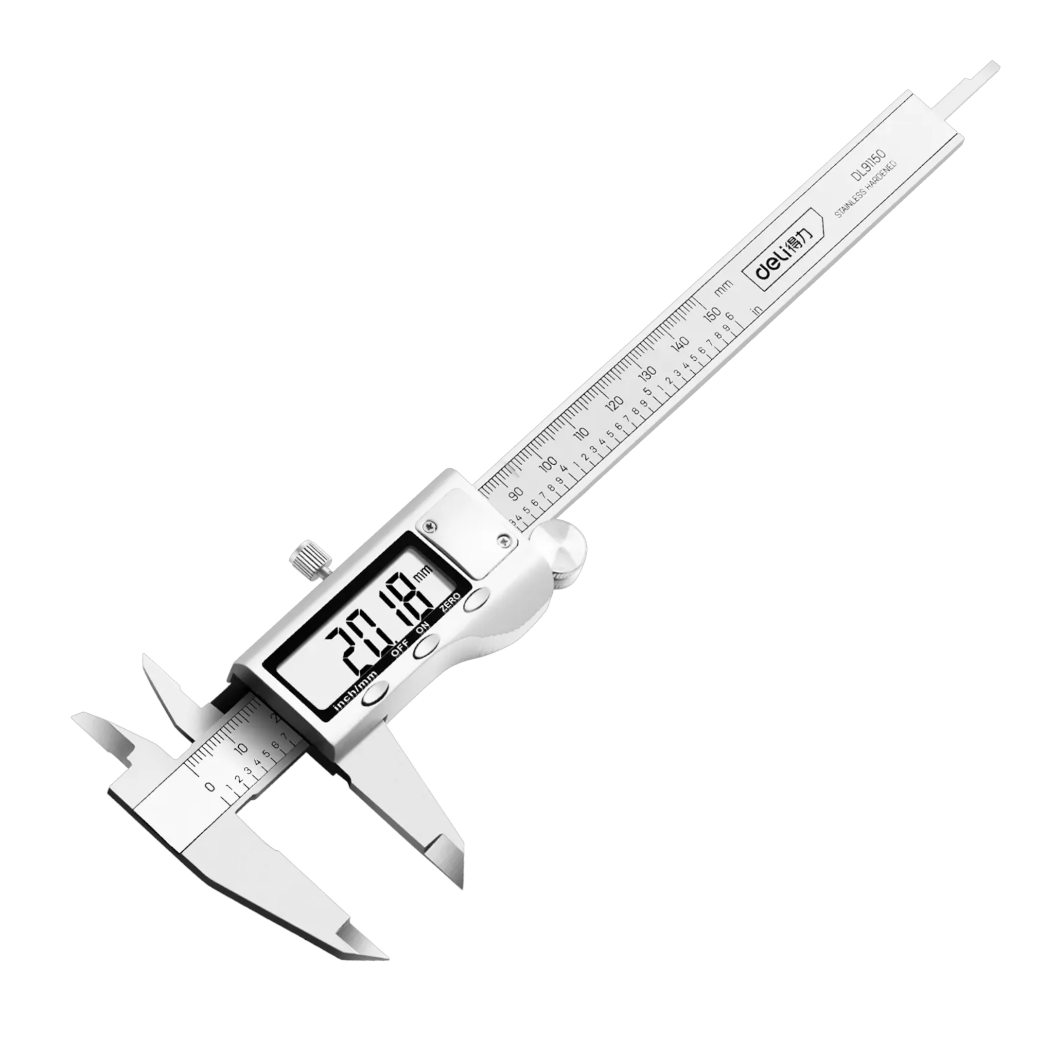 DL91150 Stainless Steel Digital Vernier Caliper 6" (DELI)