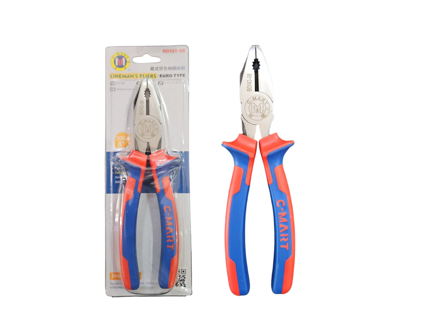 COMBINATION PLIER LINEMANS 8 Inch B0143-08 (C-MART)