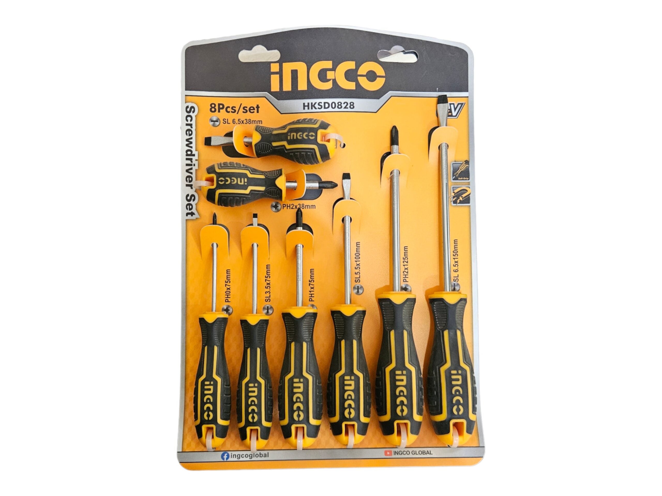 Ingco HKSD0828 Screwdriver 8-Pieces Set