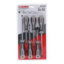 Crown Screw Driver Set 6PCS PHILLPS-FLAT (CPHDS-AX06)